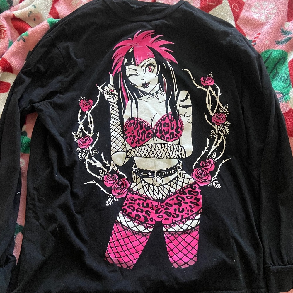 Dolls Kill Punk Rock Girl shirt Large